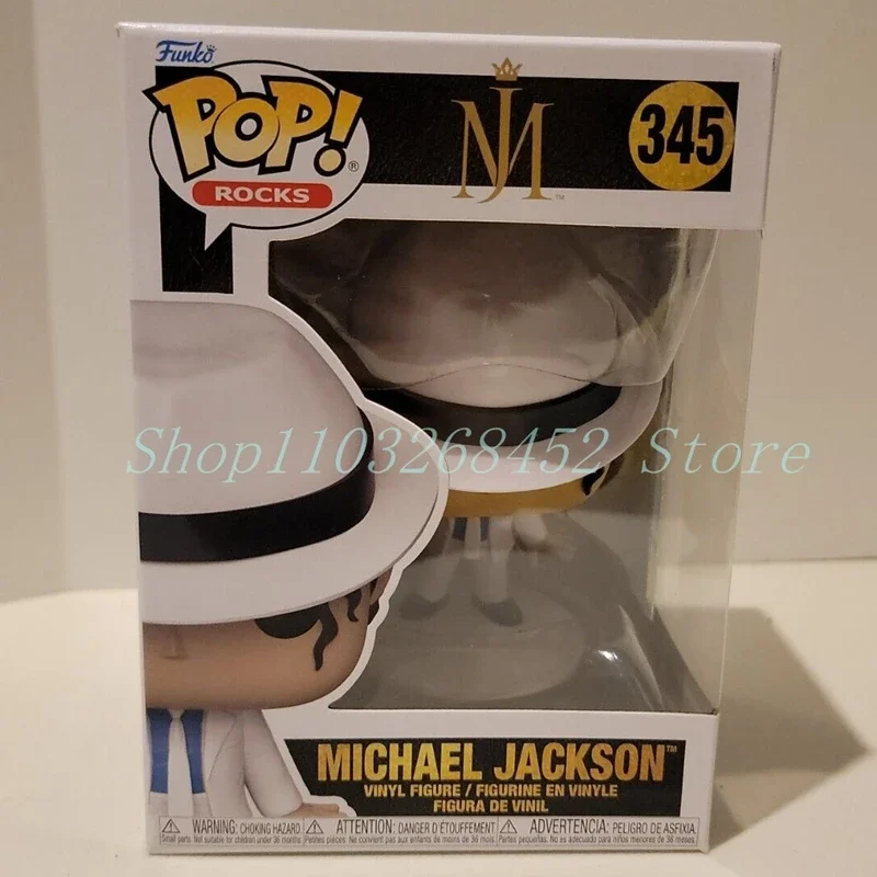 thumbnail image 1 of 2025 Nuevas figuras de acción de vinilo Funko Pop Rocks Stars Michael Jackson Thriller #345, juguetes, muñecas, colección, regalos de Navidad para regalos, 1 of 5