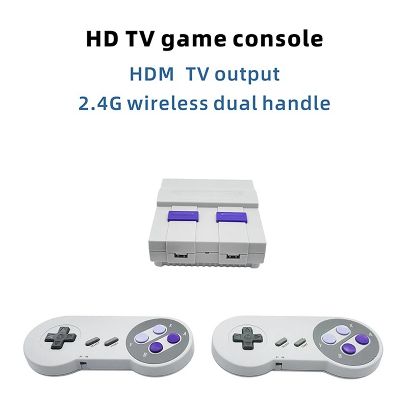 2.4G 무선 더블 미니 게임 콘솔 TV 게임 콘솔, SNES821 레트로 게임 콘솔, 821 게임 내장