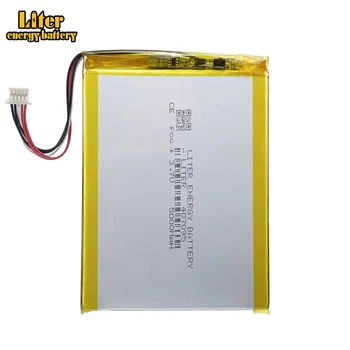 5-wires connector 3.7V Lithium Polymer Battery 407095 5000MAH Game Machine MP3 MP4 MP5 Lithium Battery GPS Navigator
