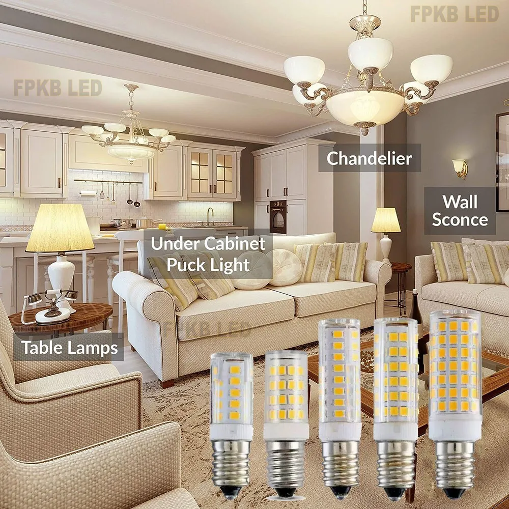 18W 15W 12W 9W 7W E14 LED Bulb Lamp 220V-240V Mini Corn Bulb Light 2835SMD 360 Beam Angle Replace Halogen Chandelier Lights