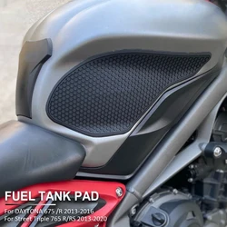 Fuel Tank Pads Protector Stickers Decal Gas Knee Grip Traction Pad Side Sticker For DAYTONA 675 /R For STREET TRIPLE 765 R/RS