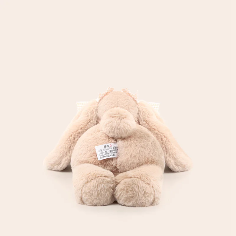 Cute Loppy-Ear Rabbit Plush Pillow - 35cm Super Soft Stuffed Animal, Huggable & Machine Washable Soothing Toy for Kids