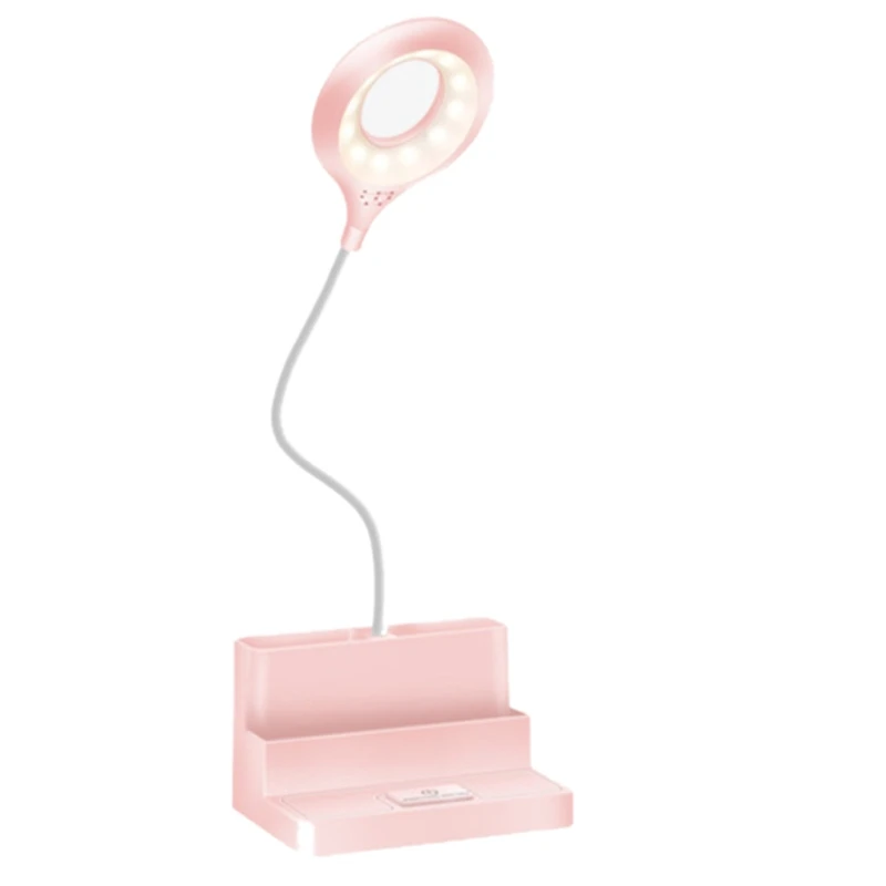 

LED Desk Lamp Gooseneck 3 Color Modes Stepless Dimming Eye Caring Study Desk Lamp For Home Office