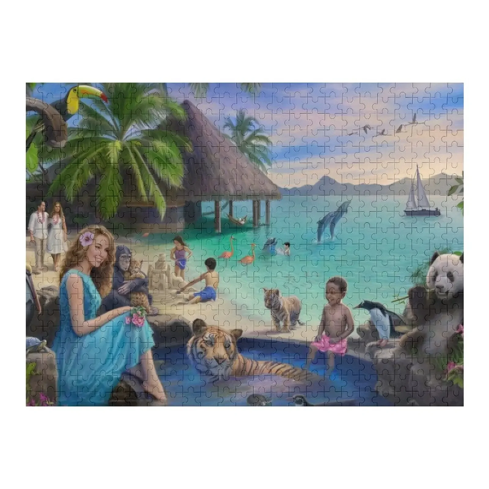 

A Pool in Paradise Jigsaw Puzzle Baby Toy Personalized For Kids Puzzle