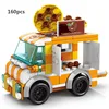 City Mini Shop Supermarket Street View Model Building Blocks Hamburger Restaurant Retail Store Bricks Architecture Friend Girl 4