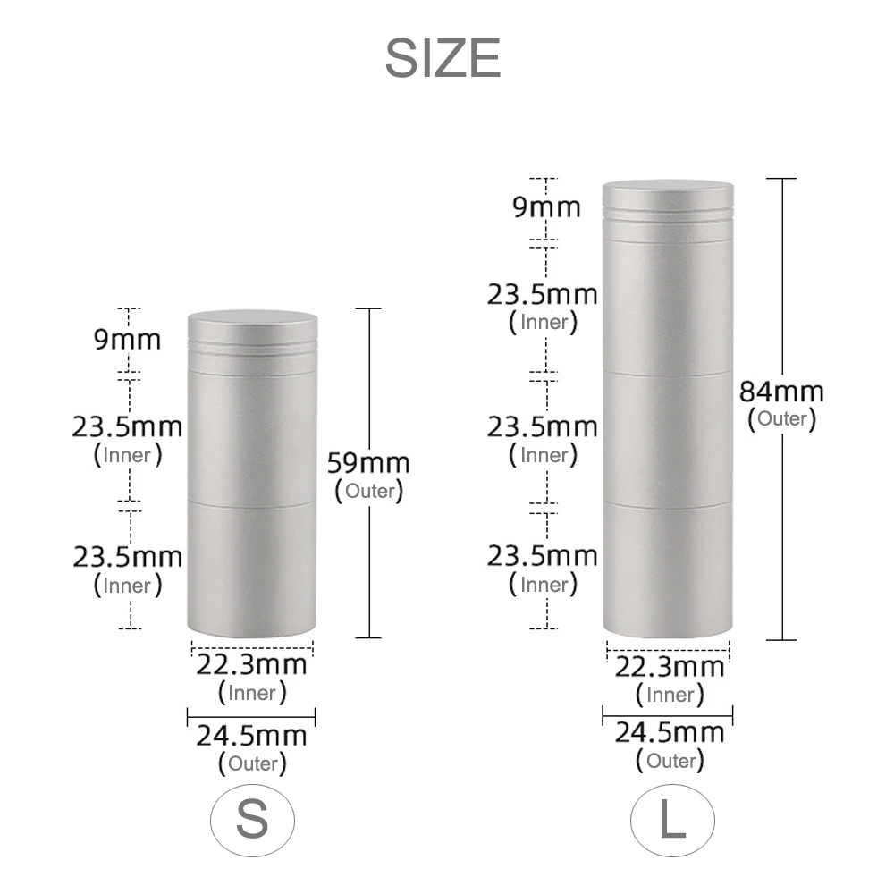 S/L Stainless Steel Multilayer Bottle Waterproof Tank Seal Outdoor EDC Tool