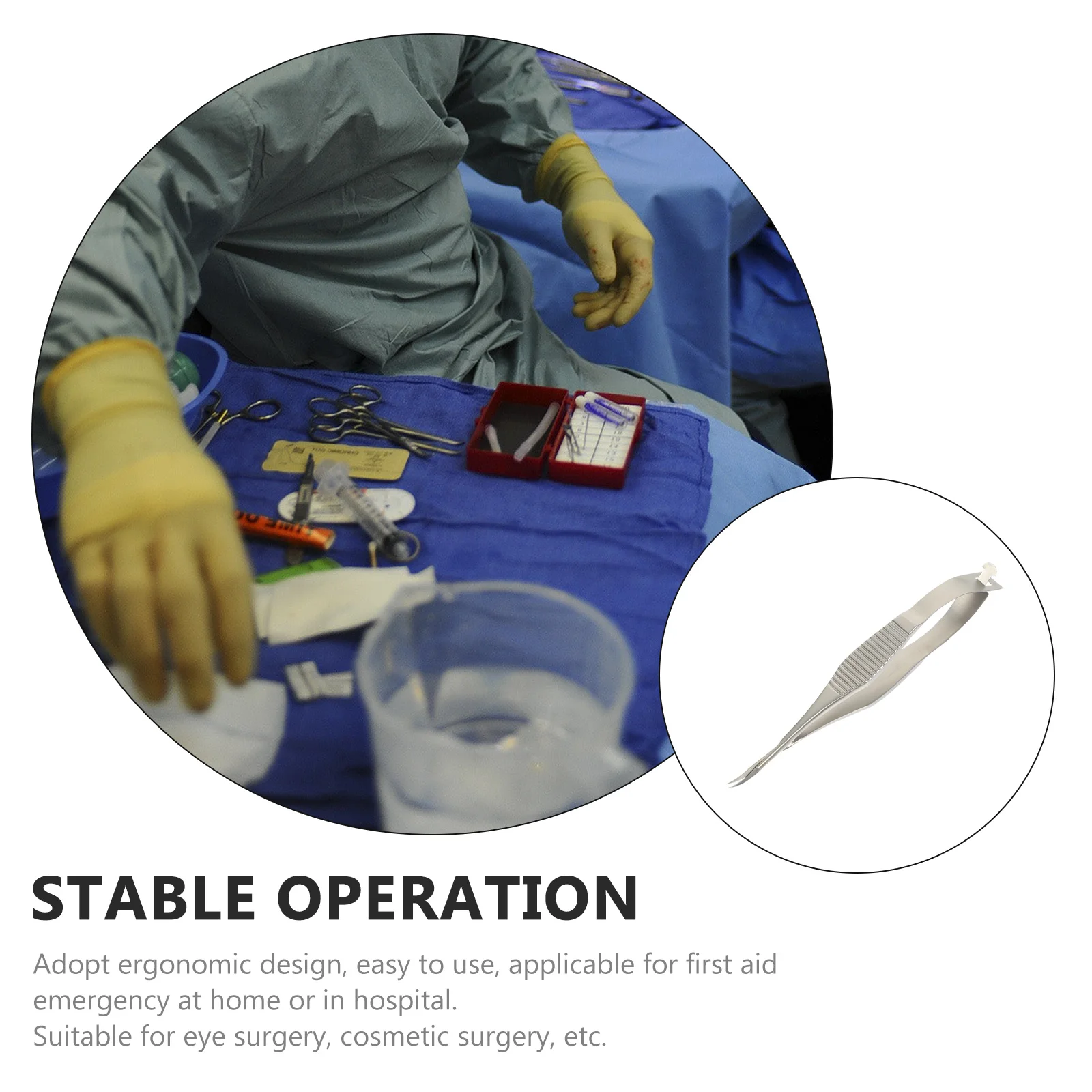 Scissors Forceps Facial Tools Small Stainless Steel Surgery Supply Medical Surgical Doctor's Anatomy 3