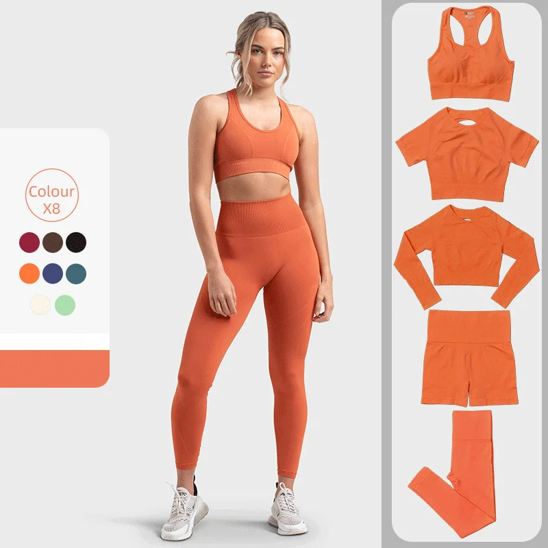 

2-piece Yoga Set Sportswear, Women's Seamless Sportswear, Running Bra, High Waisted Pants, Women's Sportswear Set