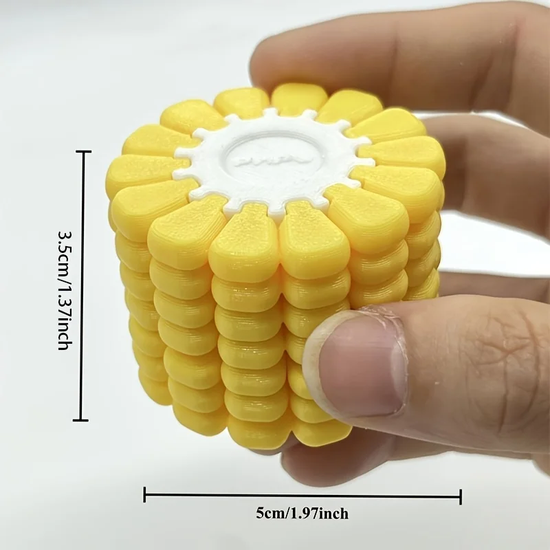 Corn-Shaped 3D Puzzle Set - 18-Piece Brain Teaser & Unique Decorative Gift