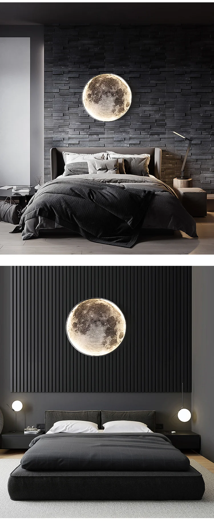 Moon LED Wall Light For Bedroom Kid's Room Foyer Living Room Coffee Bar Aisle Hallway Gallery Studyroom Loft Indoor Home Lights wall lamp light