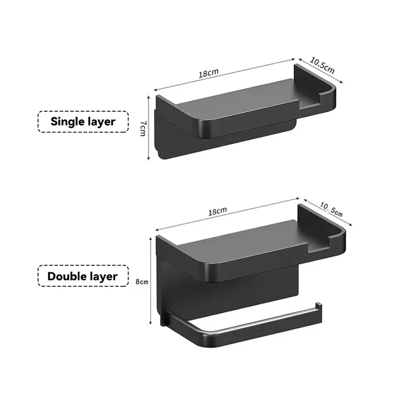 Plastic Steel Toilet Paper Holder Bathroom Wall Mount WC Paper Phone Holder Shelf Towel Roll shelf Accessories Paper Towel Holder Toilet Paper Holder Toilet Paper Rack Toilet Roll Holder Paper Towel Rack