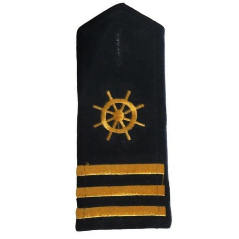 Professional Uniform Epaulets Embroidery Shoulder Boards Nondeform Captain Uniform Epaulet for Cosplay Costume