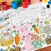 DIY Easter Coloring Poster,Happy Easter Coloring Tablecloth,Design With Easter Crafts School Activities Party Decorations 5