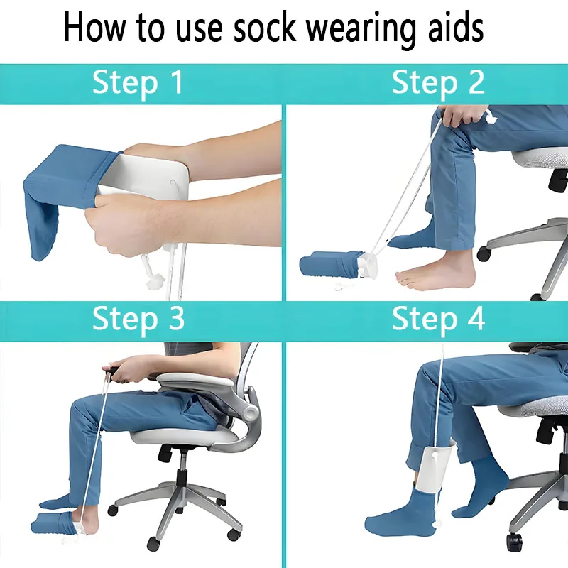 U-Shape Sock Aid Helper Tool for Easy On/Off 5