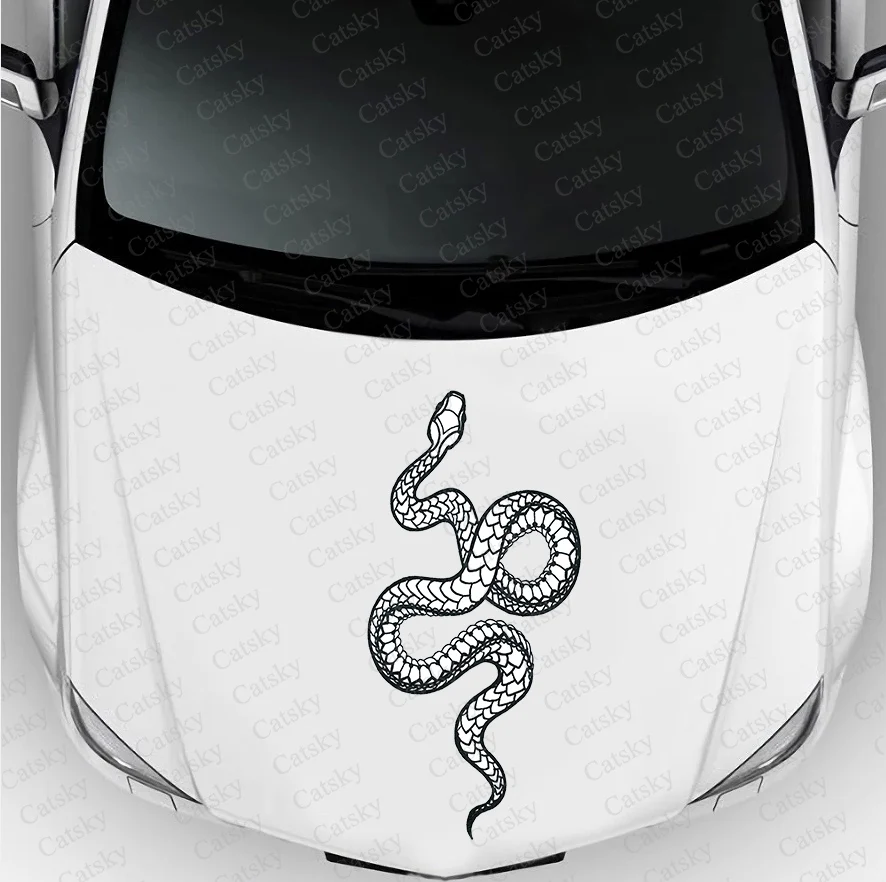 Sticker Voiture Serpent Mamba Noir – Autocollant Vitre 3D Effet Garanti !