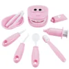 9PCS Plastic Simulation Dentist Play Set, Medical Kit Pretend Toy for Kids, Dentist Early Education Brushing Game for Kids 4