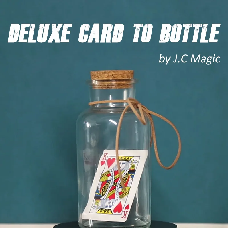 

Deluxe Card to Bottle (Includes Bottle) by J.C Magic Tricks Close Up Illusions Gimmicks Props Chosen Card Appear in Bottle Magia