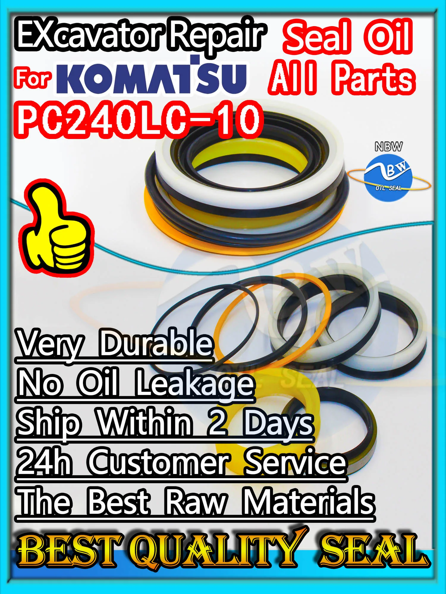 

Для KOMATSU PC240LC-10 Seal Kit масло для ремонта экскаватора высокого качества PC240LC 10 втулка ZENOAH управление лезвием пилотного клапана
