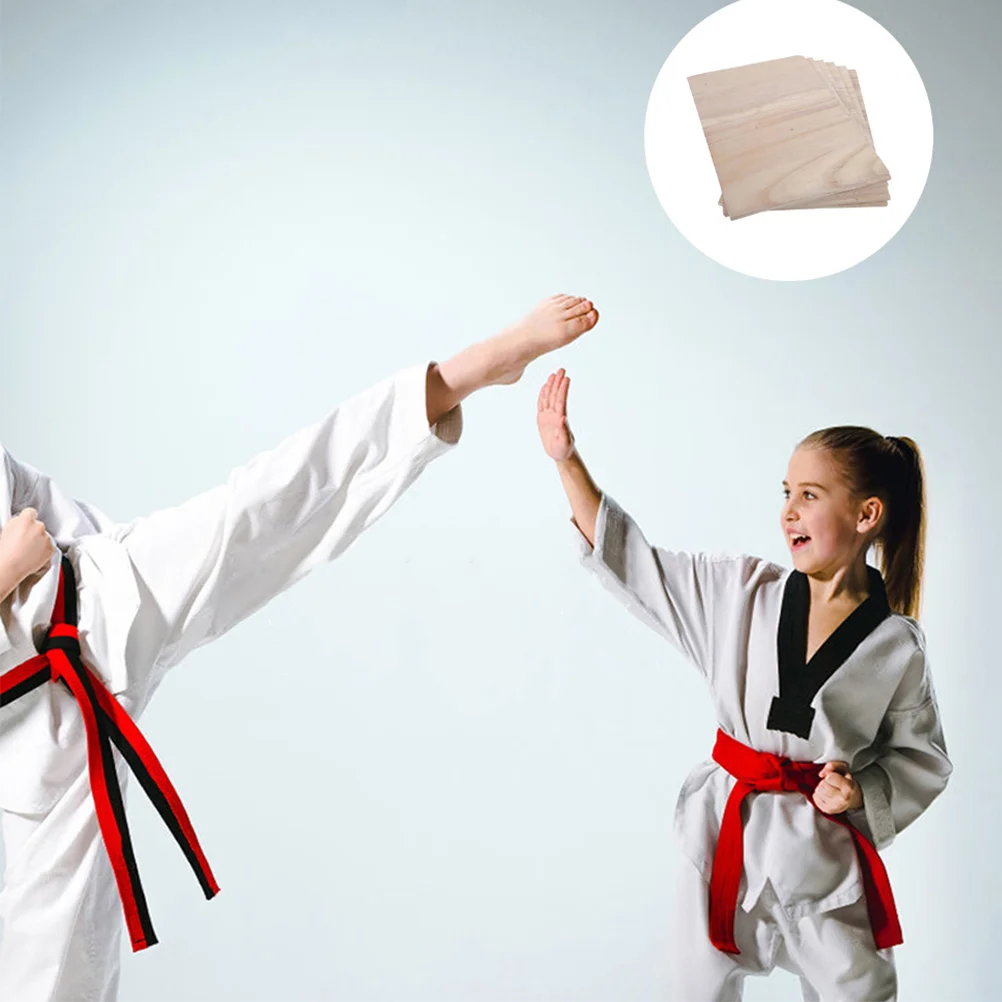 6pcs Durable Wood Strike Plates Training Equipment For Adults Taekwondo Punching Boards Karate Practice Accessories Martial