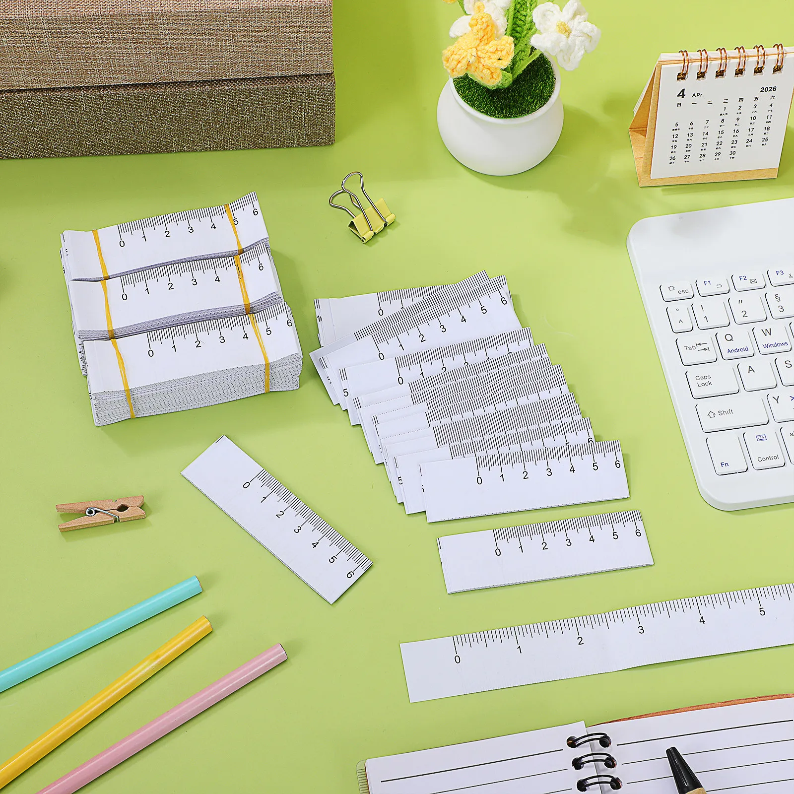 100개입 종이 줄자, 이중 눈금, 유연한 일회용 줄자, 신체 상처 측정, 바느질,..