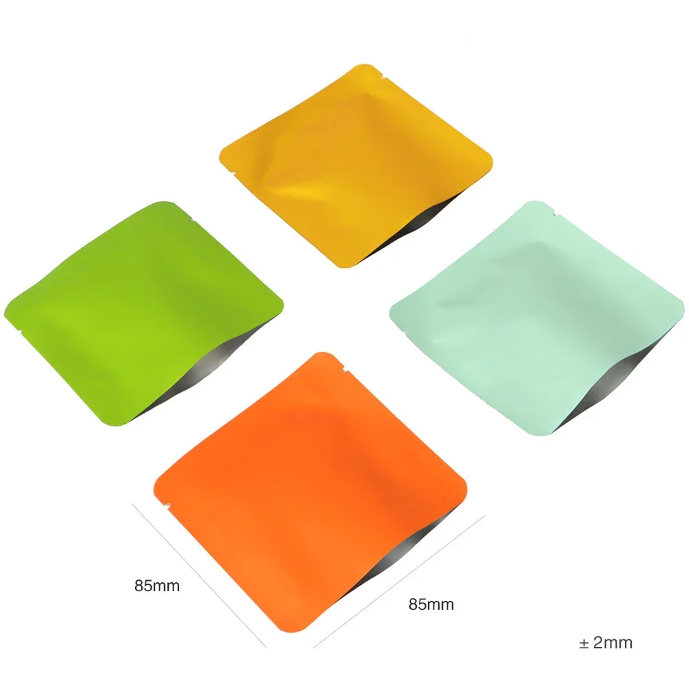 100pcs Portable Disposable Aluminum Foil Tea & Snack Packaging Bags