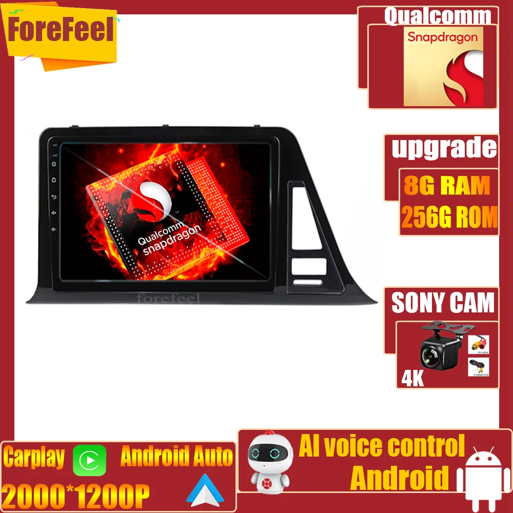 

Android 12 For Toyota C-HR CHR 2016-2020 Stereo Radio Monitor Screen Multimedia Player Head Autoradio Touchscreen GPS Navigation