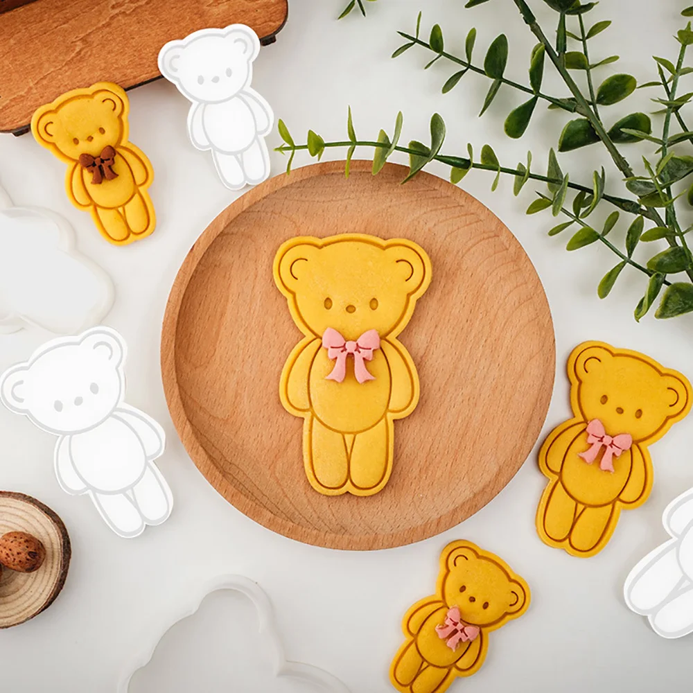 Cookie Cutter Baking Mold Cookie Mould Cookie Printing Mold Baking Decorating Tools Cute Animal Cookie Mold 3D Cookie Molds Cutter Cake Decorating DIY Baking Tool