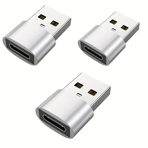 3-Pack USB to USB C Adapter, USB C Female to USB Male Super Fast Charging and OTG Converter Compatible with iPhone 15/14/13/12 P - Image 7