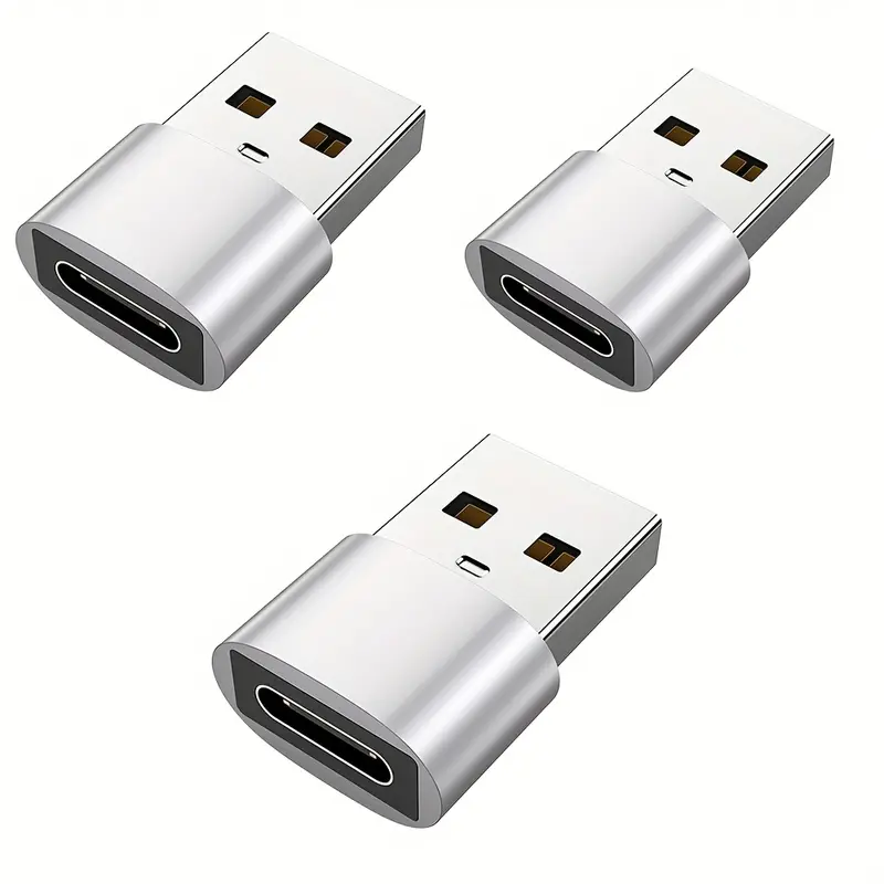 3-Pack USB to USB C Adapter, USB C Female to USB Male Super Fast Charging and OTG Converter Compatible with iPhone 15/14/13/12 P - Image 7