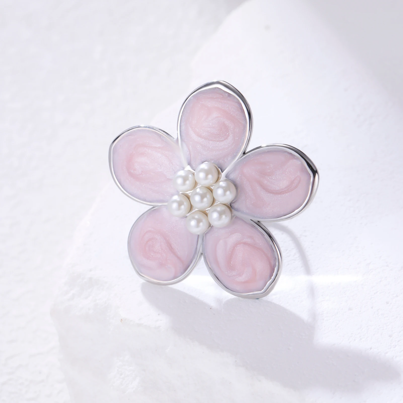 COOLTIME 1pc Bunte Tropf Öl Perle Blume Ring frauen Edelstahl Einstellbare Ring Mode Ästhetik Hochzeit Schmuck geschenk – Detail 19