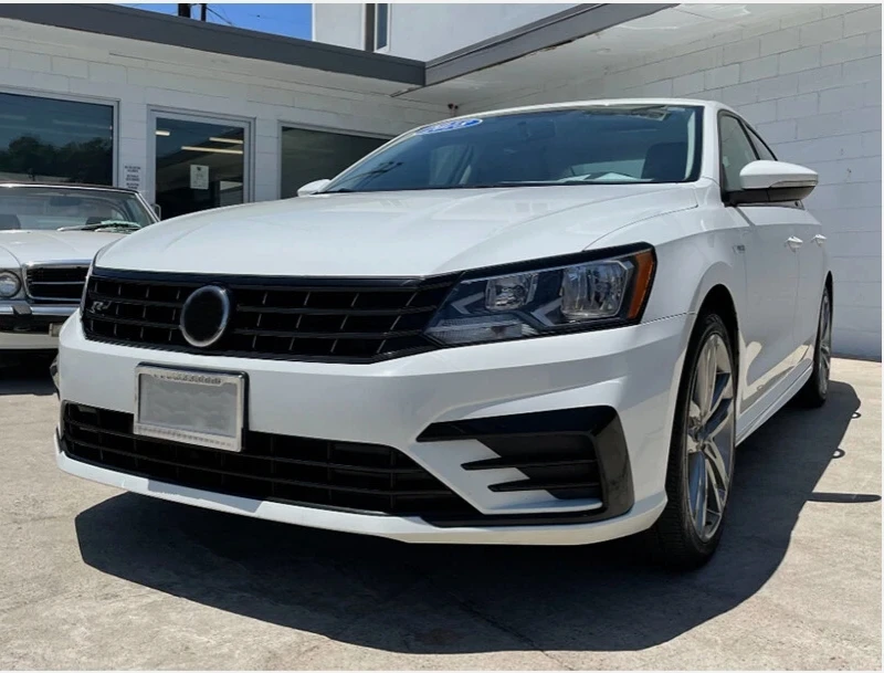 2016-2019 VW 파사트 R-라인 프론트 범퍼 하단 그릴+안개등 베젤(센서 구멍 없음) 3개 세트