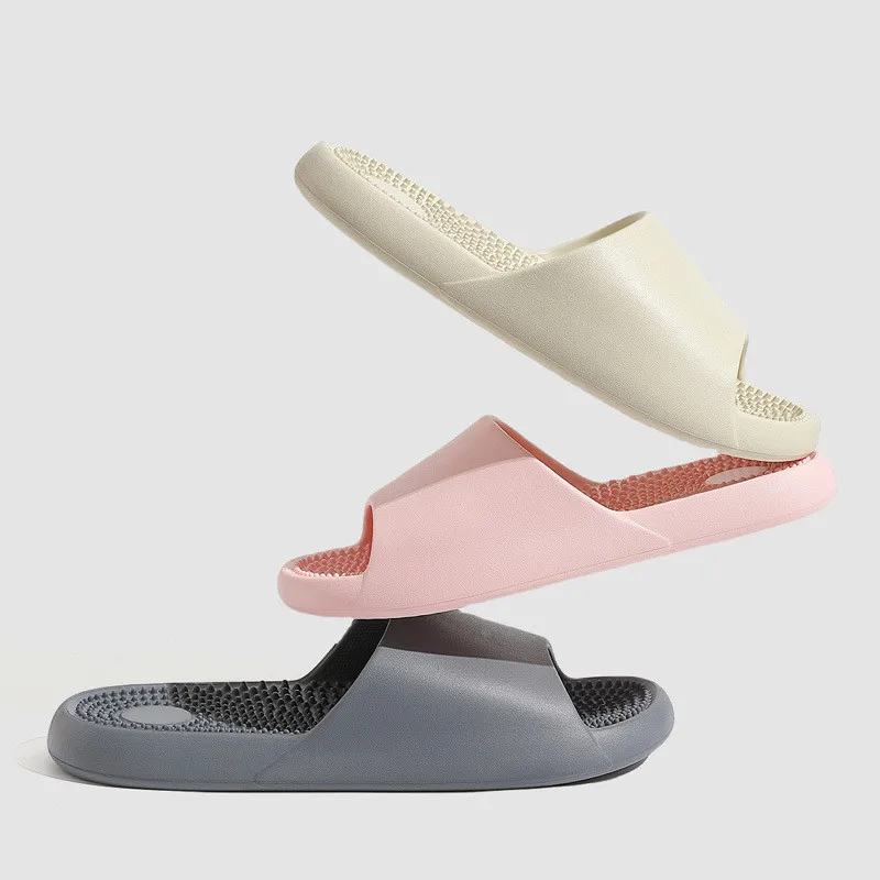 New Men Home Massage Slippers EVA Soft Thick Sole Couples Bathroom Non-slip Sandals Women Casual Comfort Shoes Beach Flip Flops 5