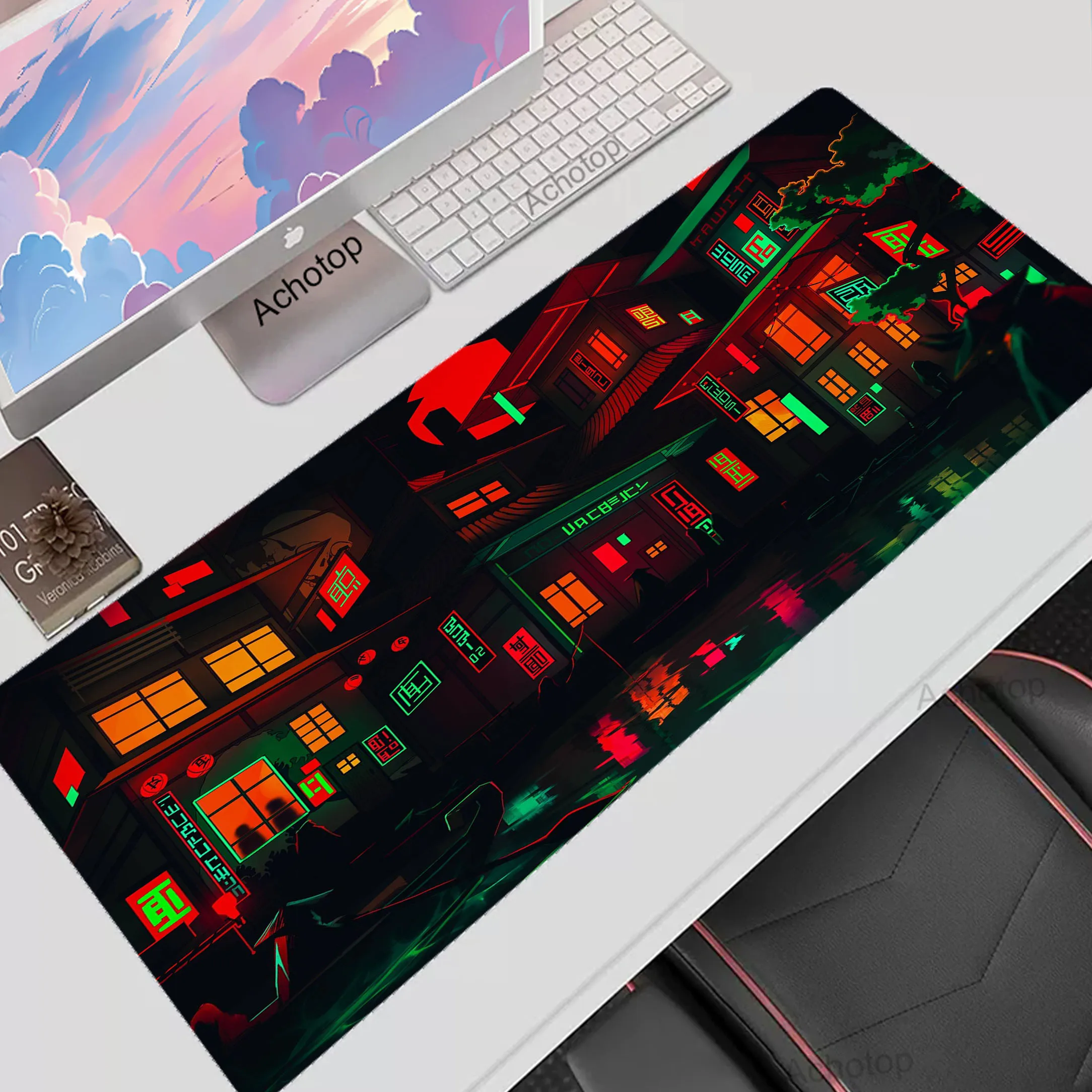 

Large Pixel Mousepad Gaming Mouse Mat Table Pad XXL Non-Slip Deskmat Computer Rubber Mouse Pad Keyboard Mat 90x40cm Big Mousemat