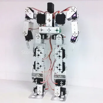 1set 17DOF Biped Umanoide Kit Robot Educativo Servo Staffa Parti del Robot Walking Robot FAI DA TE Per Hobbyisti Robot Competizione