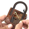 High Difficulty Level IQ Lock Puzzle Classic Wooden Brainteaser Puzzles Game For Adults 3