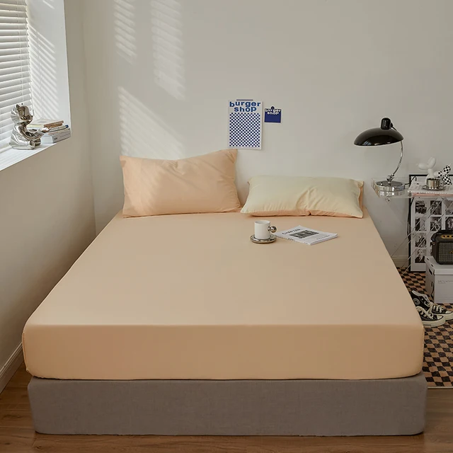 Fitted Sheet Queen Size Mattress Cover Skin Friendly Fitted Cover With