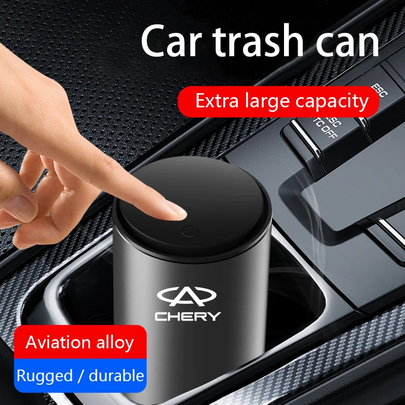 Car Trash Can Waste Rubbish Bin Multifunctional Garbage Basket Storage Box Accessories for CHERY TIGGO 2 3 4 5 7 8 PRO PLUS QQ S