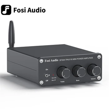 Fosi Audio BT20A Bluetooth TPA3116D2 Sound Power Amplifier 100W Mini HiFi Stereo Class D Amp Bass Treble For Home Theater 1