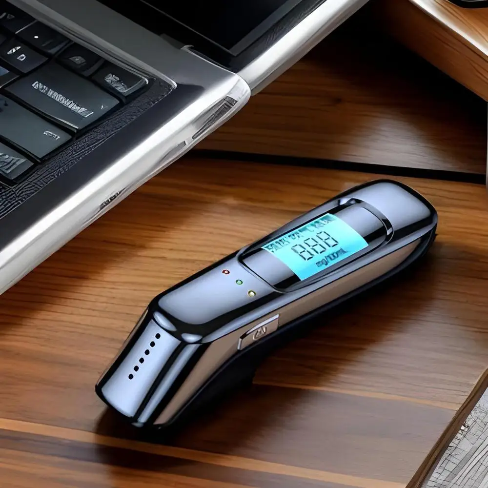 Pocket Breathalyzer Portable Breath Analyzer Rechargeable Accurate Detection Supplies LED Display Test Tool For Driving Safety