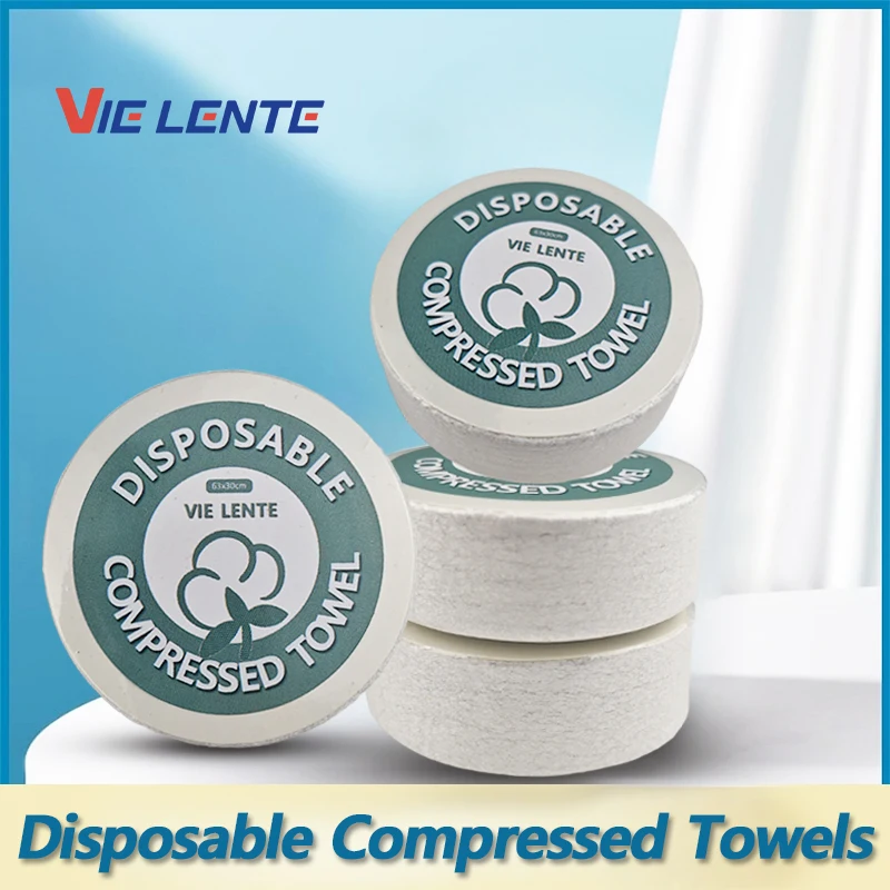 Compressed Disposable Towels (1/5/10/20 Pack) 1