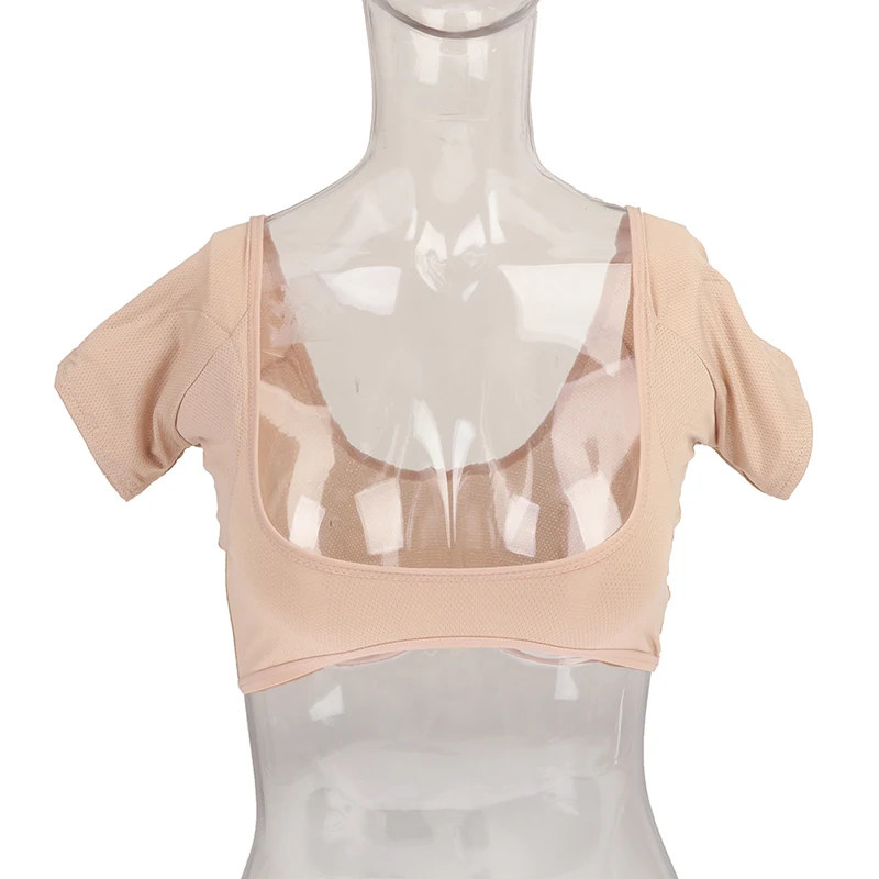 1PC T-shirt Sweat Pads Underarm Sweat Vest Armpit Perspiration Guards Proof Shirt Washable Protector for Women Girls Underarm Sweat Pads