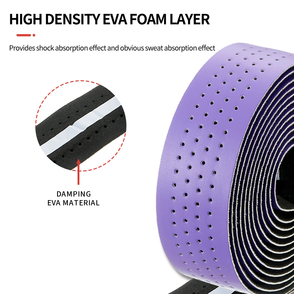 MOTSUV Road Bicycle Handlebar Tapes Bar Through Hole Comfortable Anti-slip Waterproof Ventilation Bike Bar Straps Cycling Access