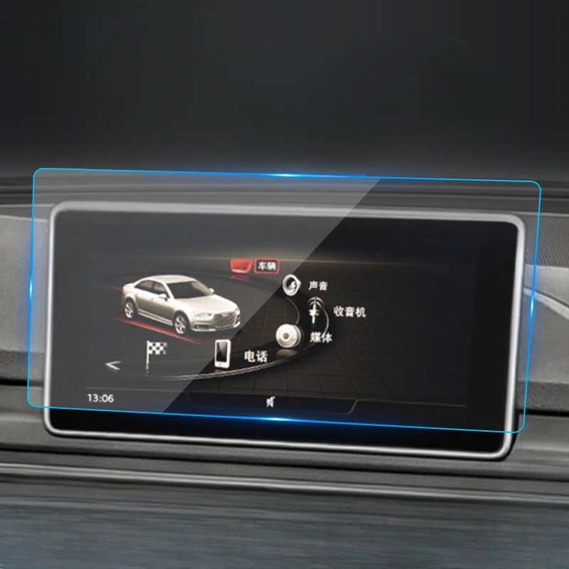 

For Audi S4 2019 Tempered Glass Navigation Screen Protector LCD Touch Display Film interior Car Accessories