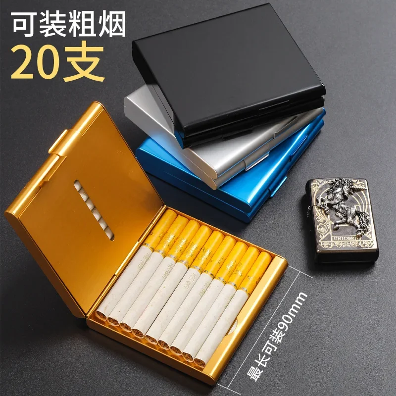 Cigarette Case Hold 20 Cigarettes Creative Folio Cover Smoking Box Sleeve Pocket Tobacco Pack