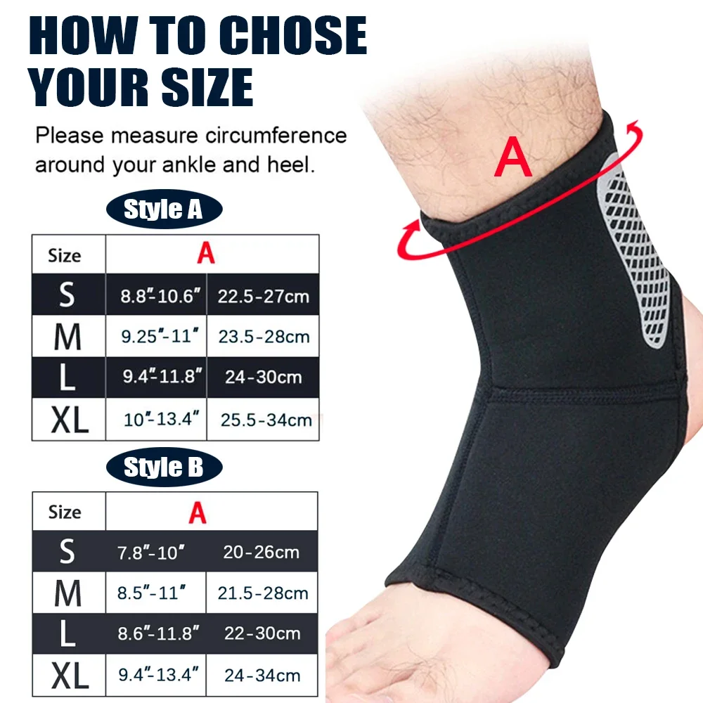 1Pc Sports Ankle Support Socks for Cycling Running Basketball Football Fitness