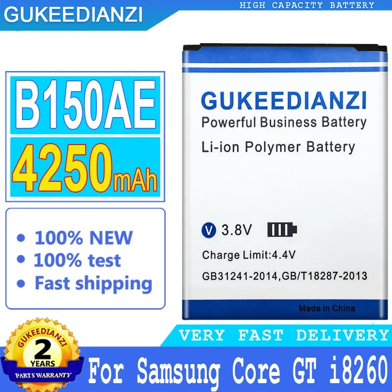 

4250mAh For Samsung GALAXY Core GT i8260 i8262 g3508j G3502 G3508 G3509 G3502U B150AE SM-g3502U GT-I8260 Smartphon Batteries