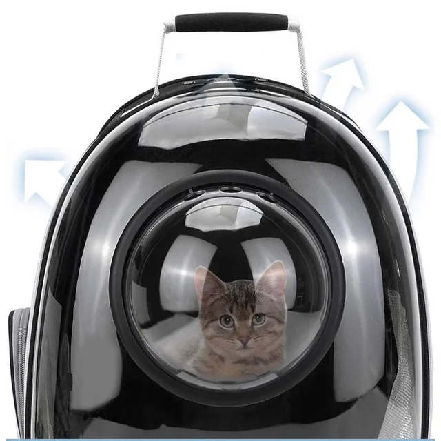 Cat Backpack Carrier with 360° Transparent Bubble and Breathable Design – Spacious Lightweight Travel Bag for Outdoor Adventures 5