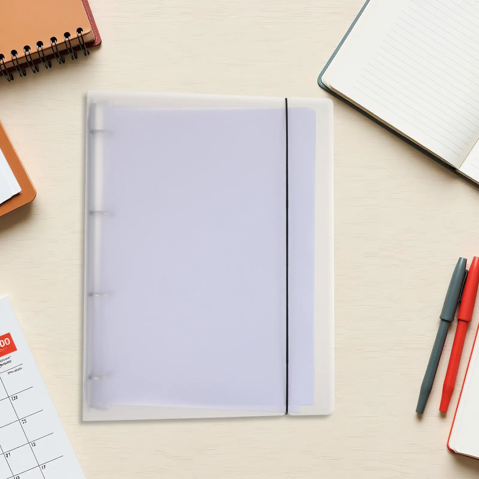 스티커 수집용 1세트 블랭크 릴리스 페이퍼 바인더 인서트 A4 6링 바인더 시트 재사용 가능 플래너 노트 리필