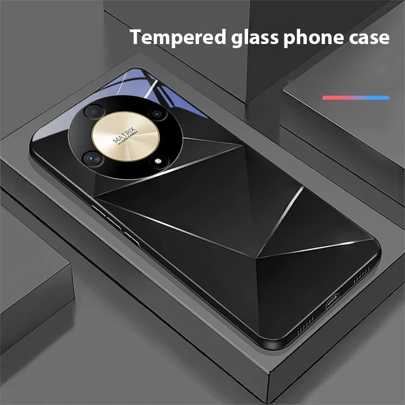 Geometric Prism Tempered Glass Phone Case