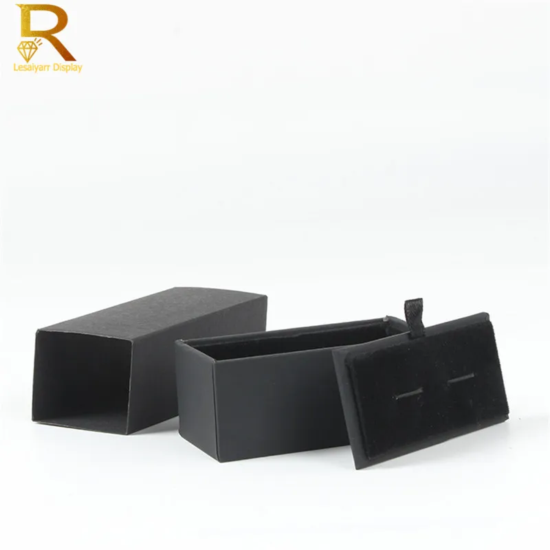 Wholesale Hot Sale Cufflinks Box Gift Box Gemelos New Storage Boxes Jewelry Cuff links Case Craft Badge Box Jewelry case
